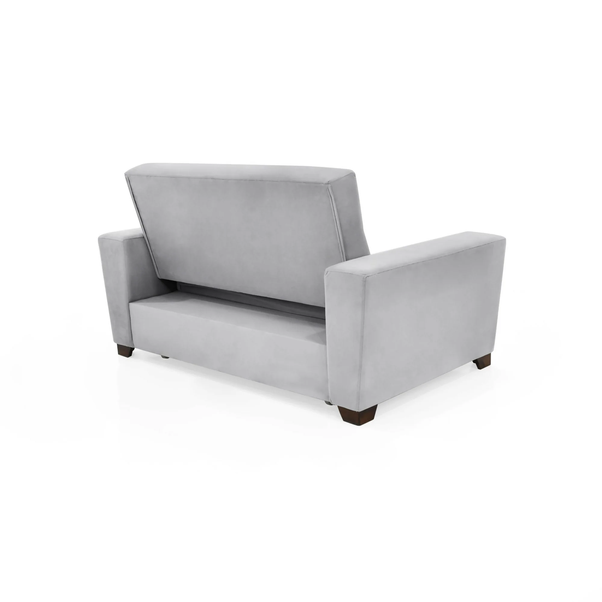 SOFA CAMA 2 PUESTOS HAMBURGO 160X87X86 TELA PLATA - Image 5