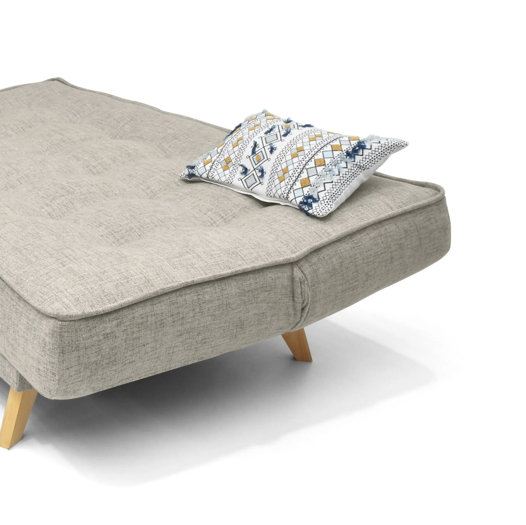 SOFA CAMA 3 POSICIONES GALES 180X90X84 TELA TAUPE - Image 4