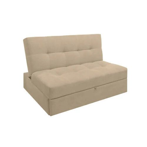 SOFA CAMA ANGELA 2 PUESTOS TELA BEIGE - Image 4