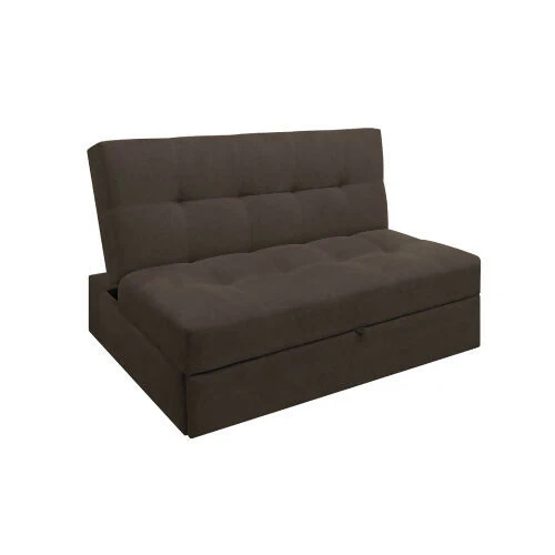 SOFA CAMA ANGELA 2 PUESTOS TELA CAFÉ - Image 4
