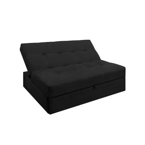 SOFA CAMA ANGELA 2 PUESTOS TELA NEGRO