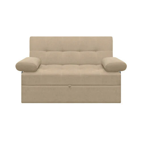 SOFA CAMA ANGELA CON BRAZOS TELA BEIGE - Image 3