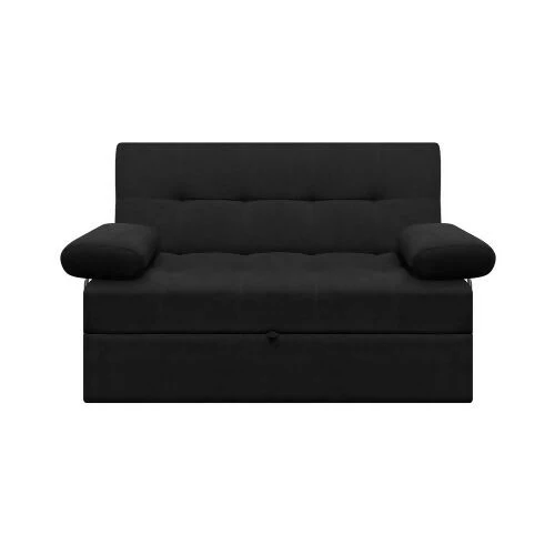 SOFA CAMA ANGELA CON BRAZOS TELA NEGRO - Image 2