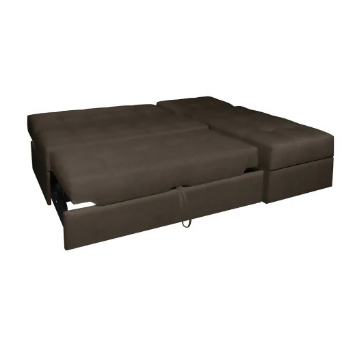 SOFA CAMA ANGELA EN L CON BRAZOS ANTIFLUIDOS CAFÉ - Image 2