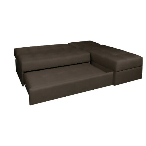 SOFA CAMA ANGELA EN L CON BRAZOS ANTIFLUIDOS CAFÉ - Image 5