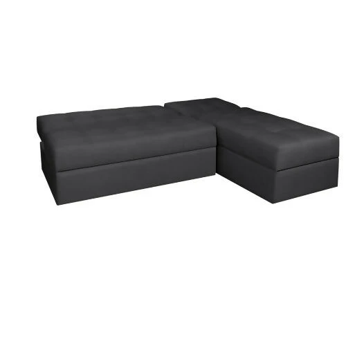 SOFA CAMA ANGELA EN L CON BRAZOS ANTIFLUIDOS GRIS OSCURO - Image 4