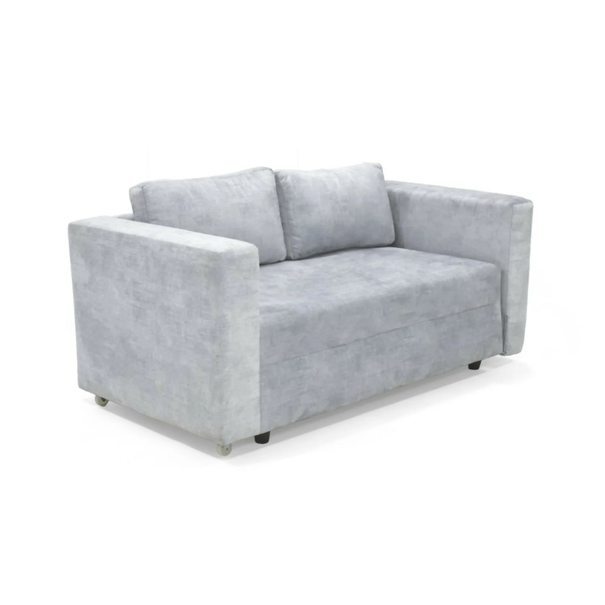 SOFA CAMA BAXTER 160x80x68 CON BAUL TELA PLATA - Image 5