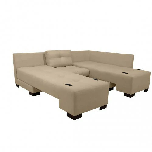 SOFA CAMA EN L STERIMBERG TELA BEIGE - Image 4