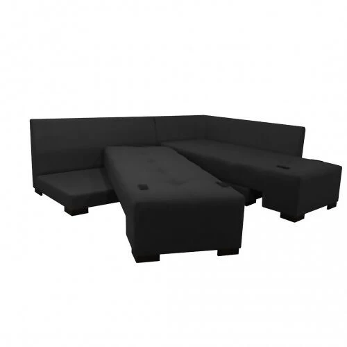 SOFA CAMA EN L STERIMBERG TELA NEGRO - Image 5
