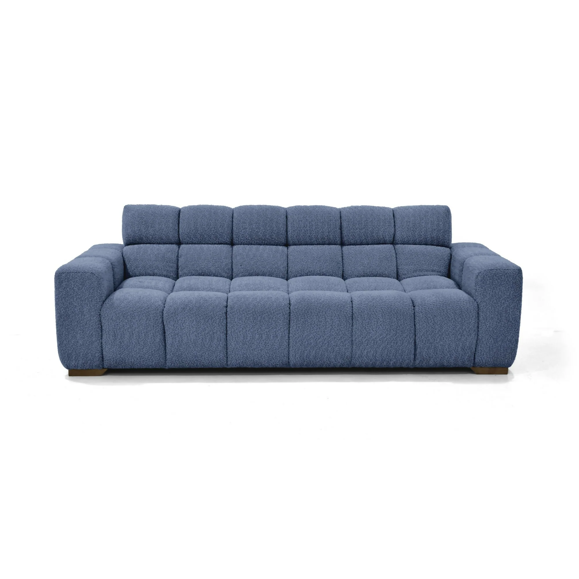 SOFA CAMA MIAMI 228X91X78 RECLINABLE TELA ACOLCHADA INDIGO