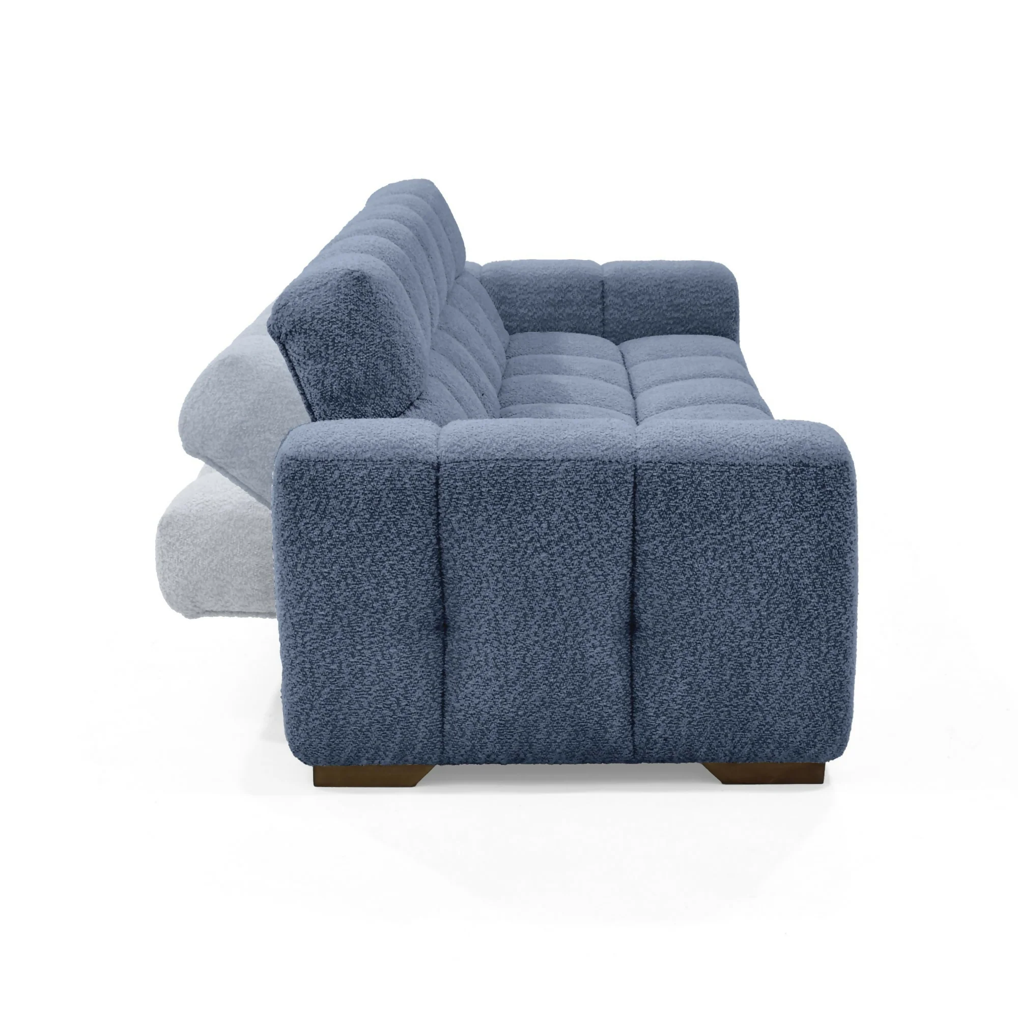 SOFA CAMA MIAMI 228X91X78 RECLINABLE TELA ACOLCHADA INDIGO - Image 2