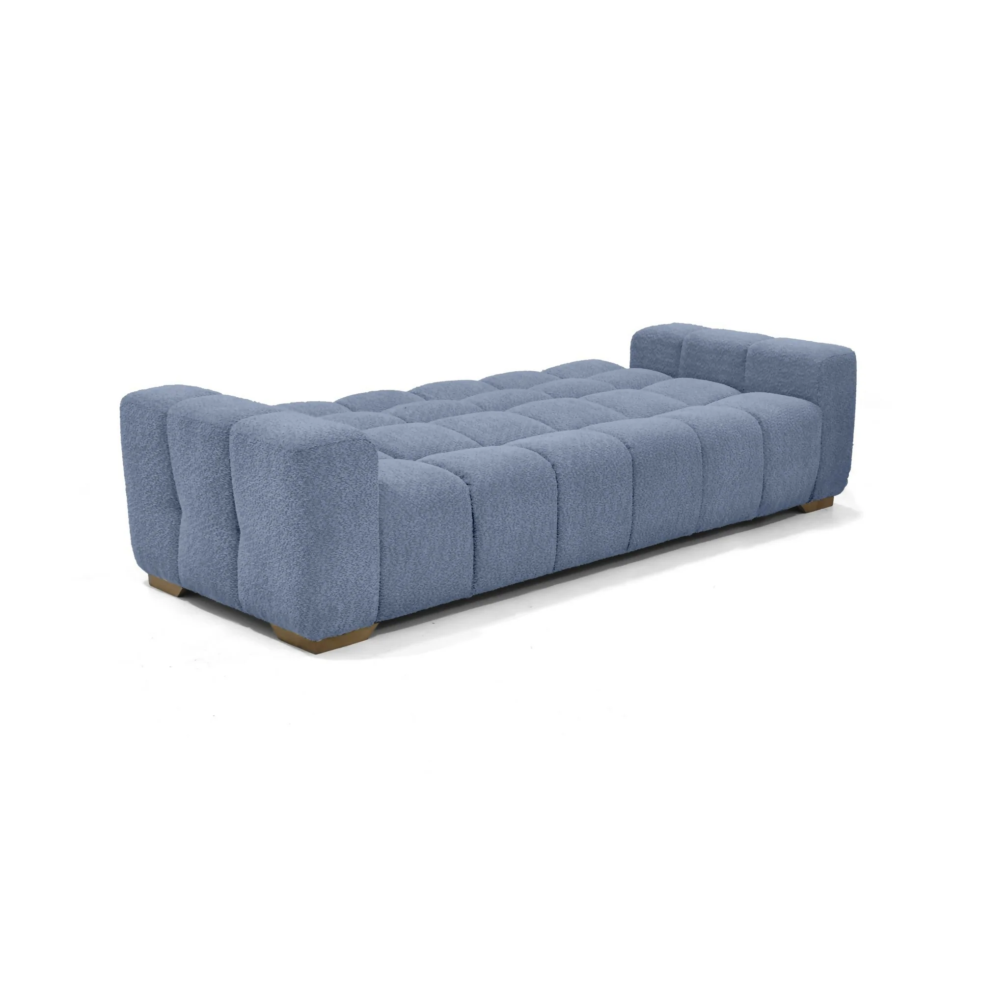 SOFA CAMA MIAMI 228X91X78 RECLINABLE TELA ACOLCHADA INDIGO - Image 3