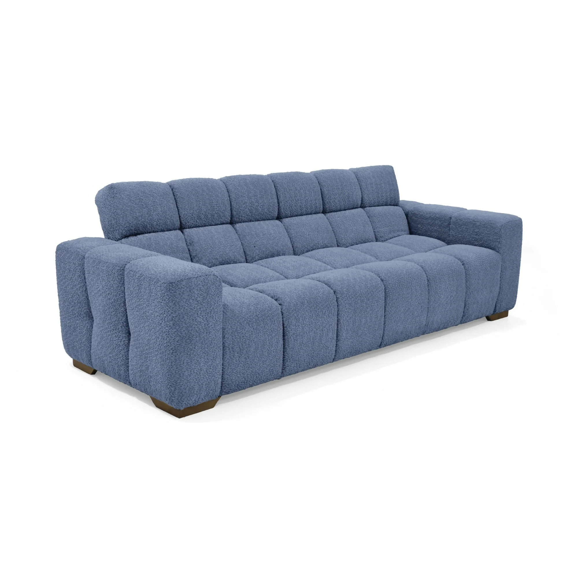 SOFA CAMA MIAMI 228X91X78 RECLINABLE TELA ACOLCHADA INDIGO - Image 4