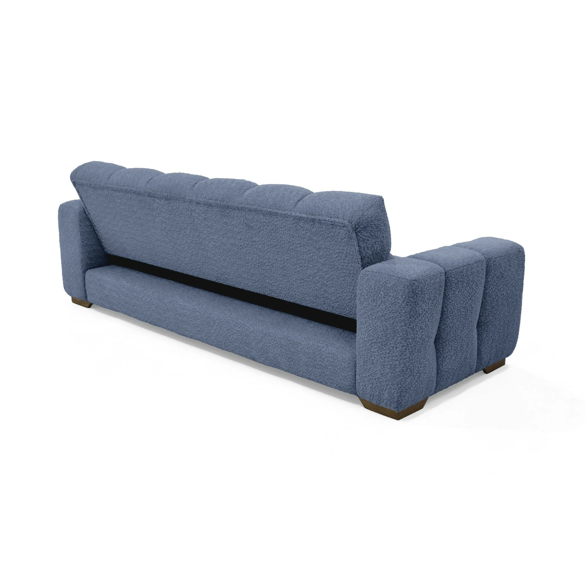 SOFA CAMA MIAMI 228X91X78 RECLINABLE TELA ACOLCHADA INDIGO - Image 5