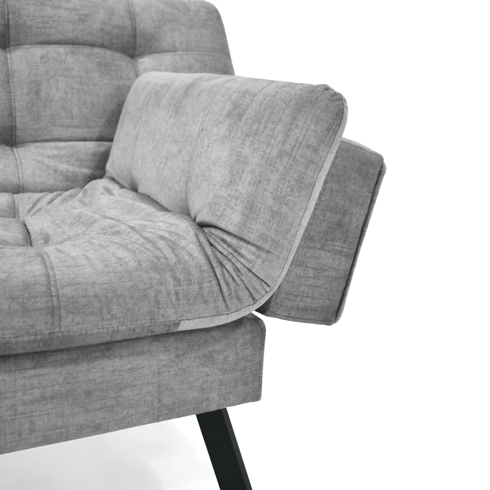 SOFA CAMA MILAN 176X90X78 RECLINABLE 3 POSICIONES TELA GRIS - Image 6
