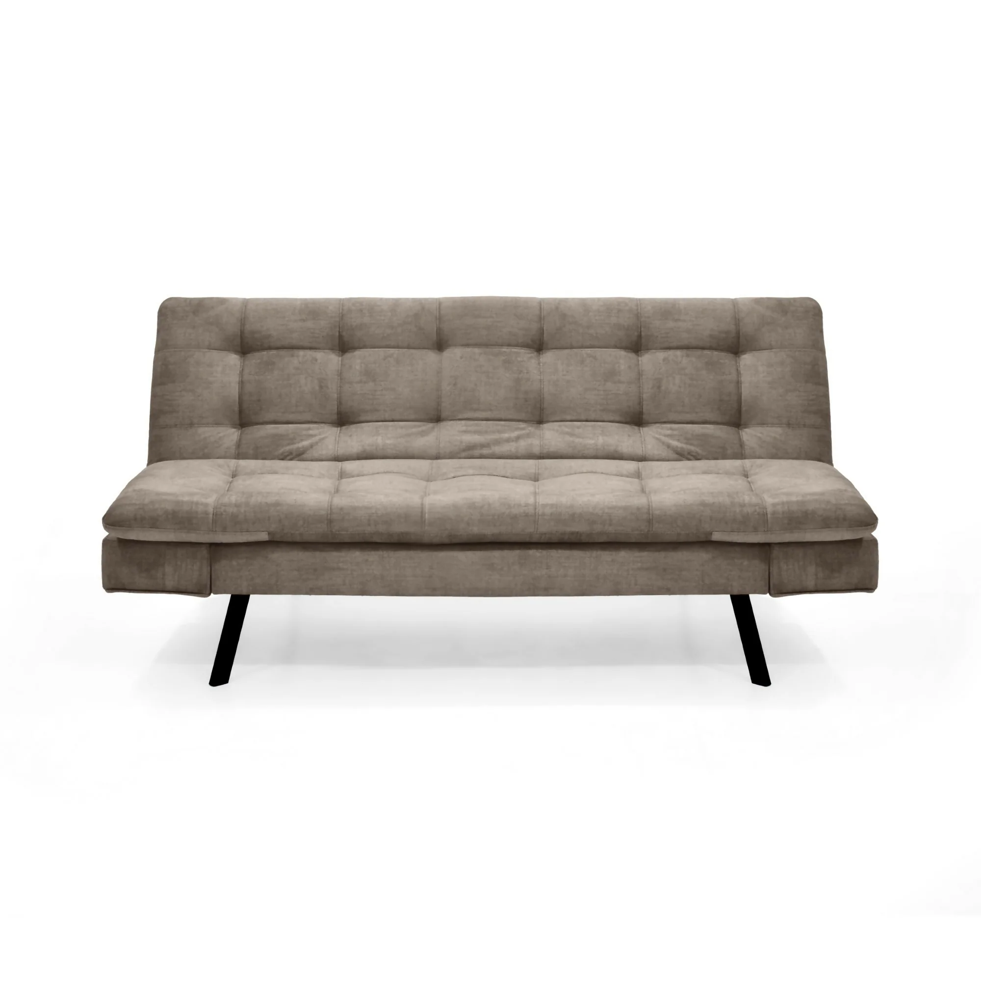 SOFA CAMA MILAN 176X90X78 RECLINABLE 3 POSICIONES TELA TAUPE