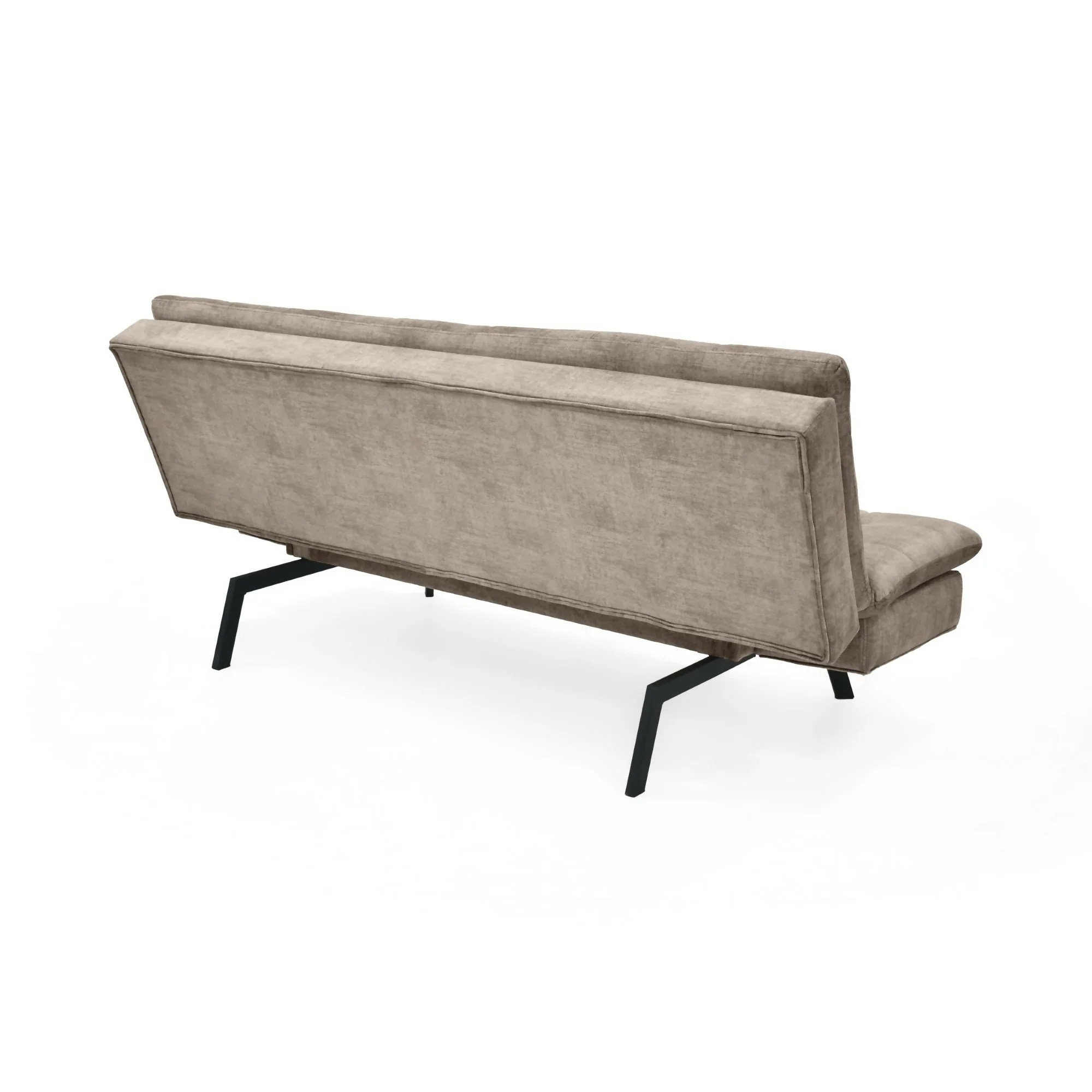 SOFA CAMA MILAN 176X90X78 RECLINABLE 3 POSICIONES TELA TAUPE - Image 5