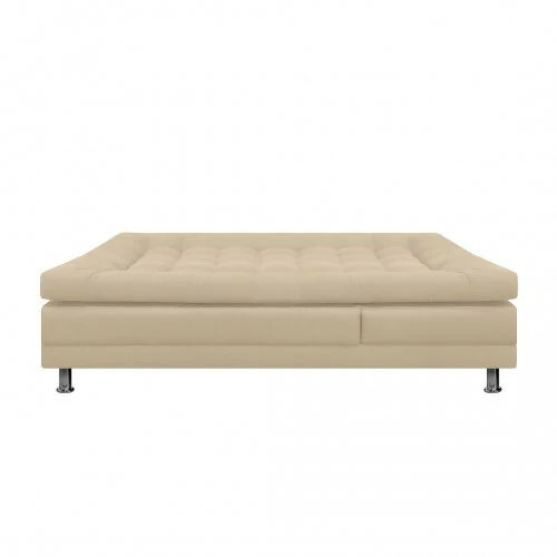 SOFA CAMA MULTIFUNCIONAL EURO 2 PUESTOS CON BRAZOS ANTIFLUIDOS BEIGE - Image 3