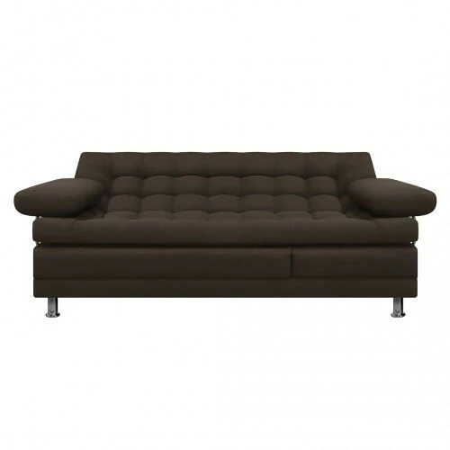 SOFA CAMA MULTIFUNCIONAL EURO 2 PUESTOS CON BRAZOS ANTIFLUIDOS CAFÉ - Image 2