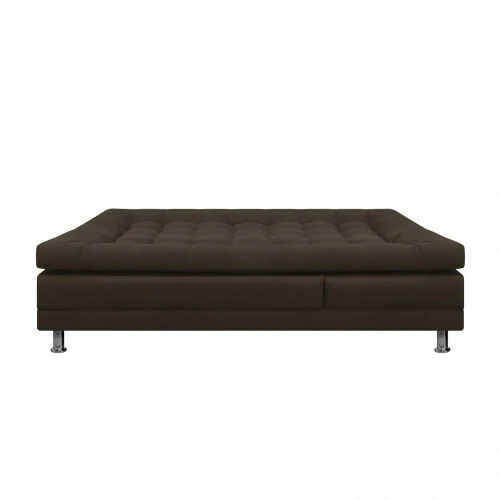 SOFA CAMA MULTIFUNCIONAL EURO 2 PUESTOS CON BRAZOS ANTIFLUIDOS CAFÉ - Image 3