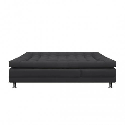 SOFA CAMA MULTIFUNCIONAL EURO 2 PUESTOS CON BRAZOS ANTIFLUIDOS GRIS OSCURO - Image 3
