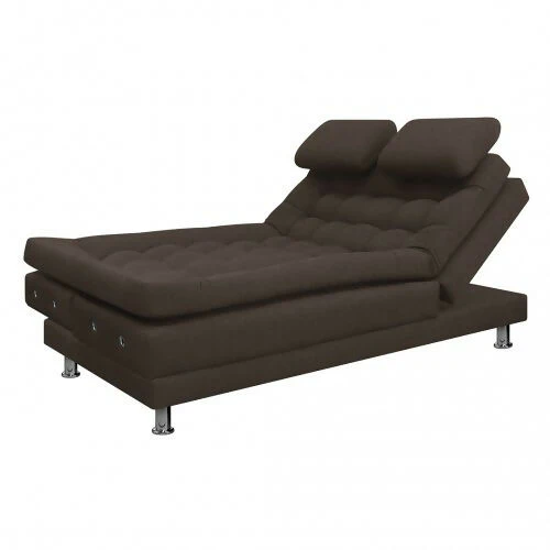 SOFA CAMA MULTIFUNCIONAL EURO 2 PUESTOS CON BRAZOS TELA CAFÉ - Image 4