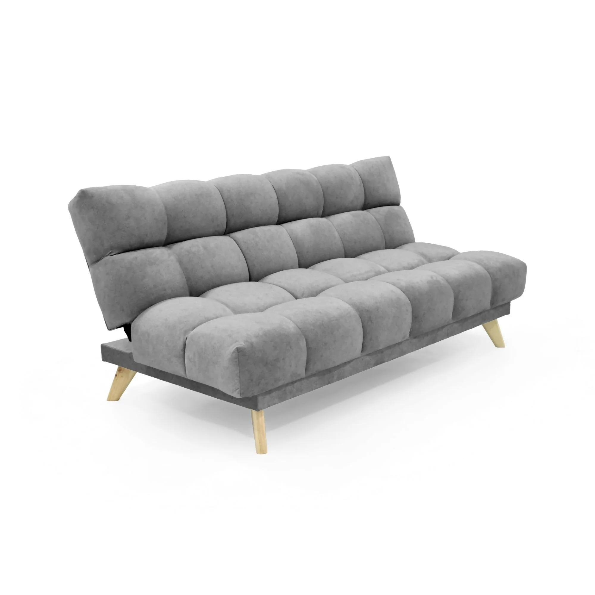 SOFA CAMA NUBO RECLINABLE 178X92X82 TELA GRIS - Image 4