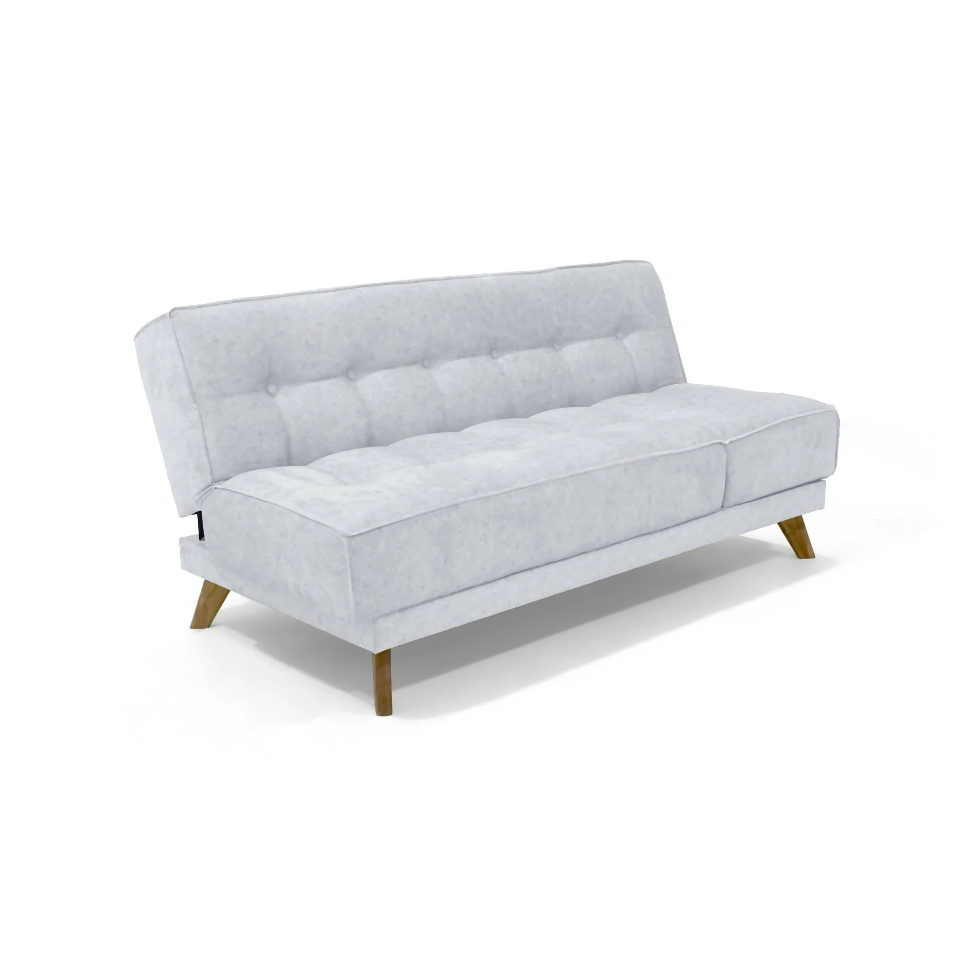 SOFA CAMA PETRA 177X89X83 RECLINABLE EN 5 POSICIONES TELA PLATA - Image 4