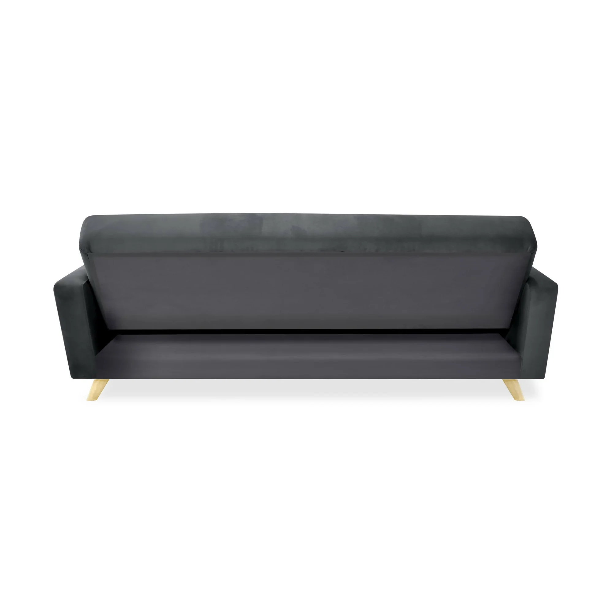 SOFA CAMA RECLINABLE DOMINIC 206X90X80 TELA GRIS - Image 5
