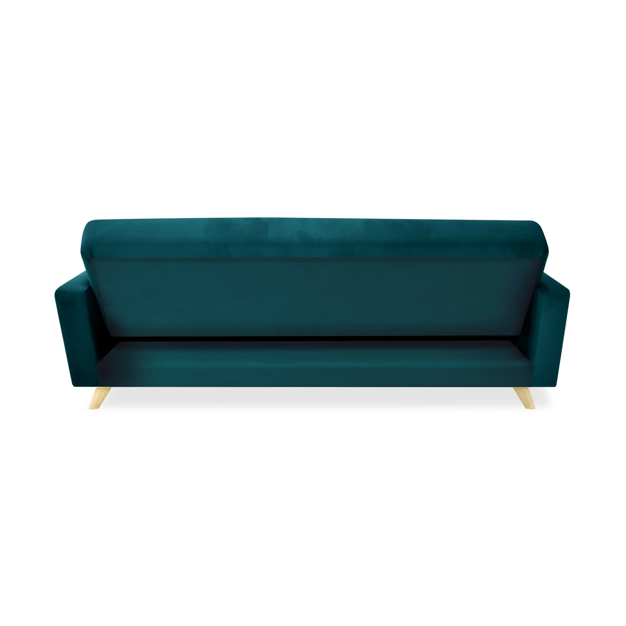 SOFA CAMA RECLINABLE DOMINIC 206X90X80 TELA PETROLEO - Image 4