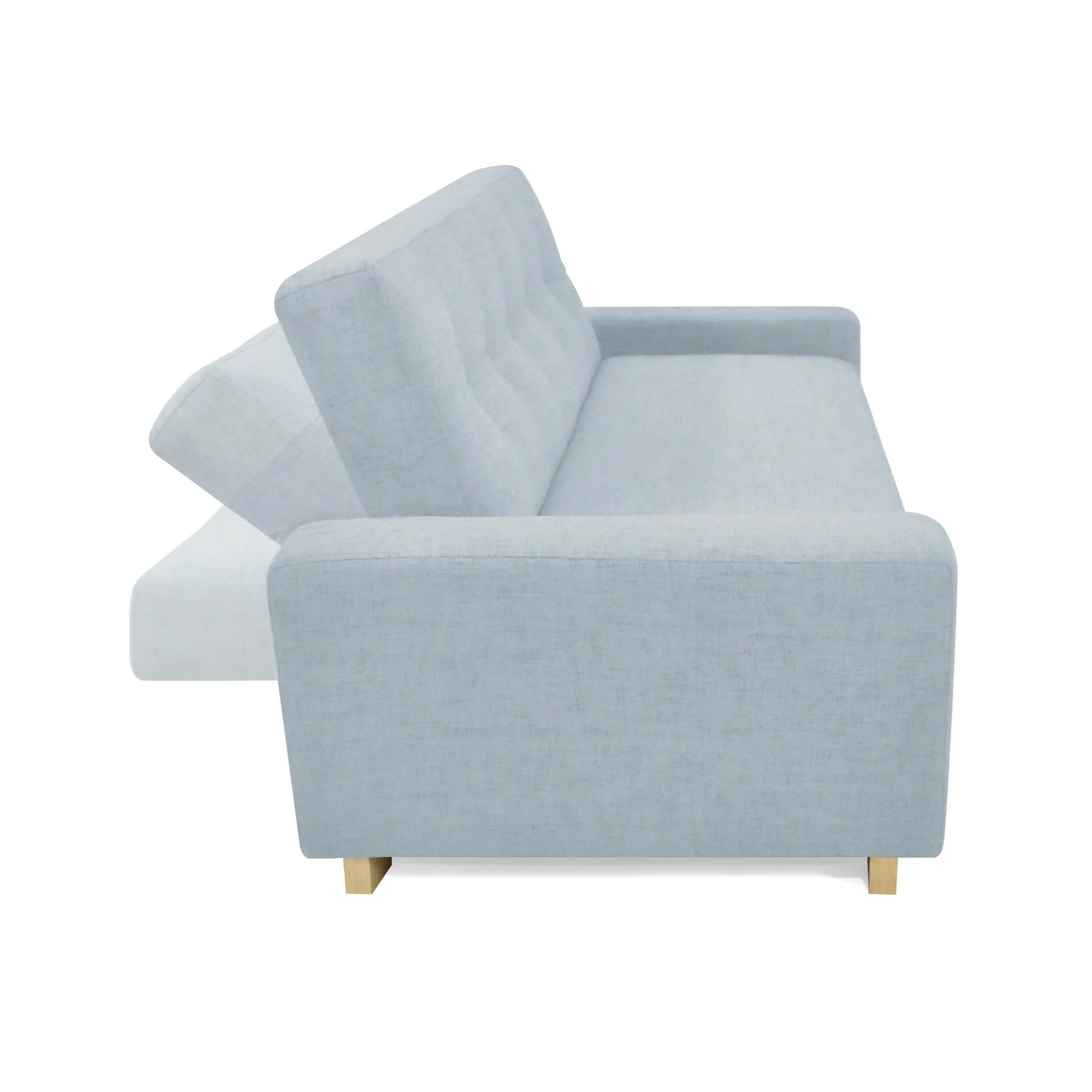 SOFA CAMA RECLINABLE HAMBURGO 210X88X87 TELA PLATA - Image 2