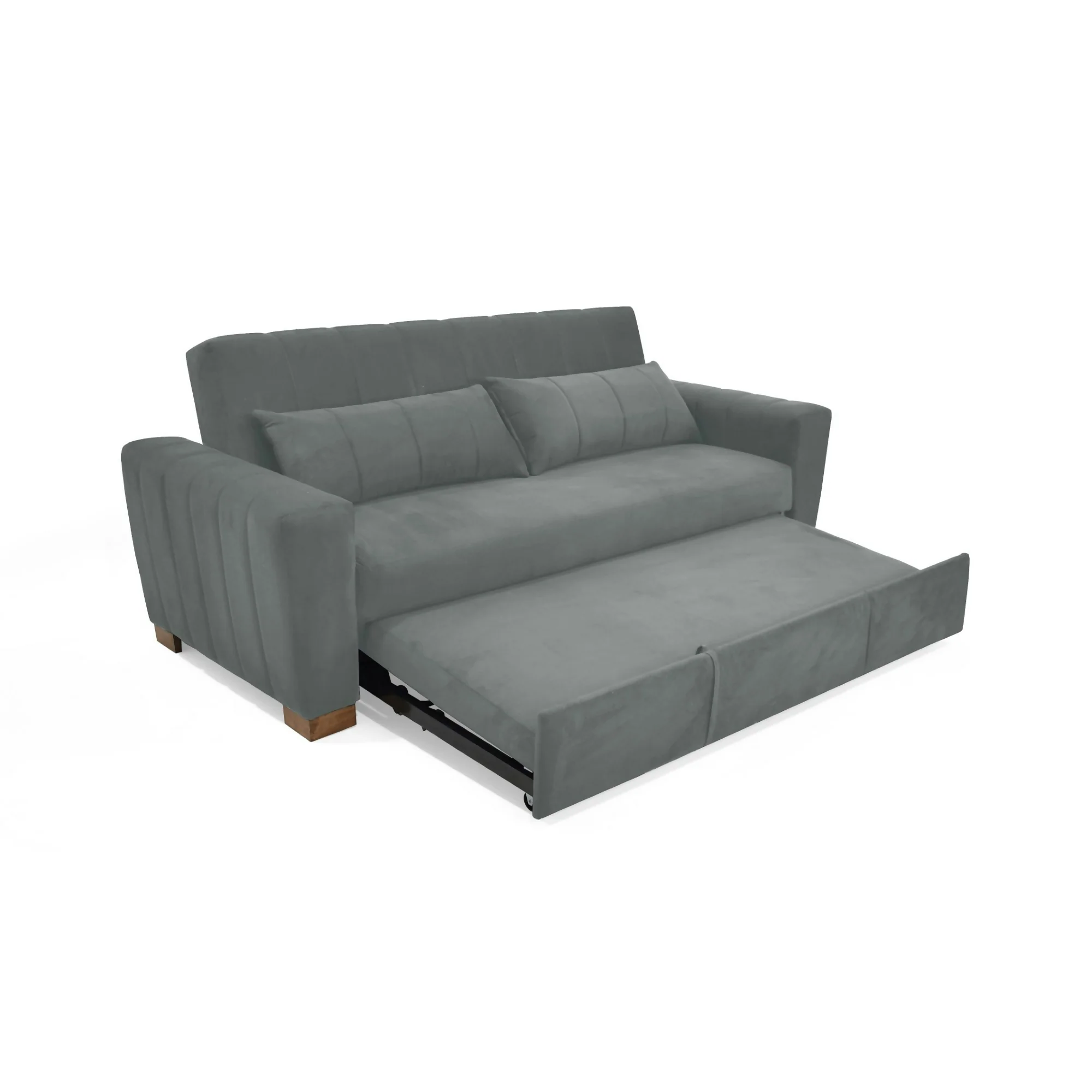 SOFA CAMA RECLINABLE HANNOVER 210X89X85 TELA GRIS - Image 3