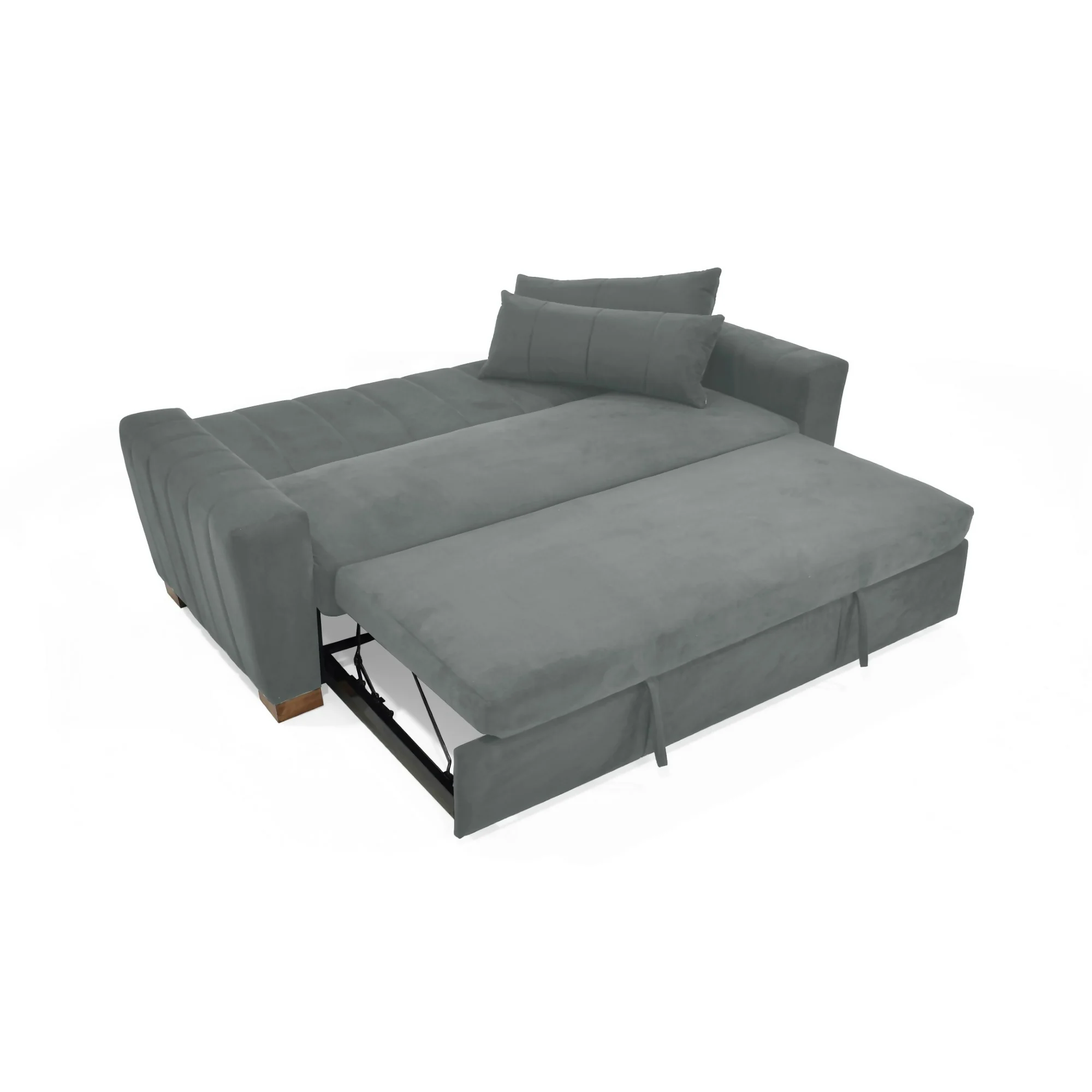 SOFA CAMA RECLINABLE HANNOVER 210X89X85 TELA GRIS - Image 4