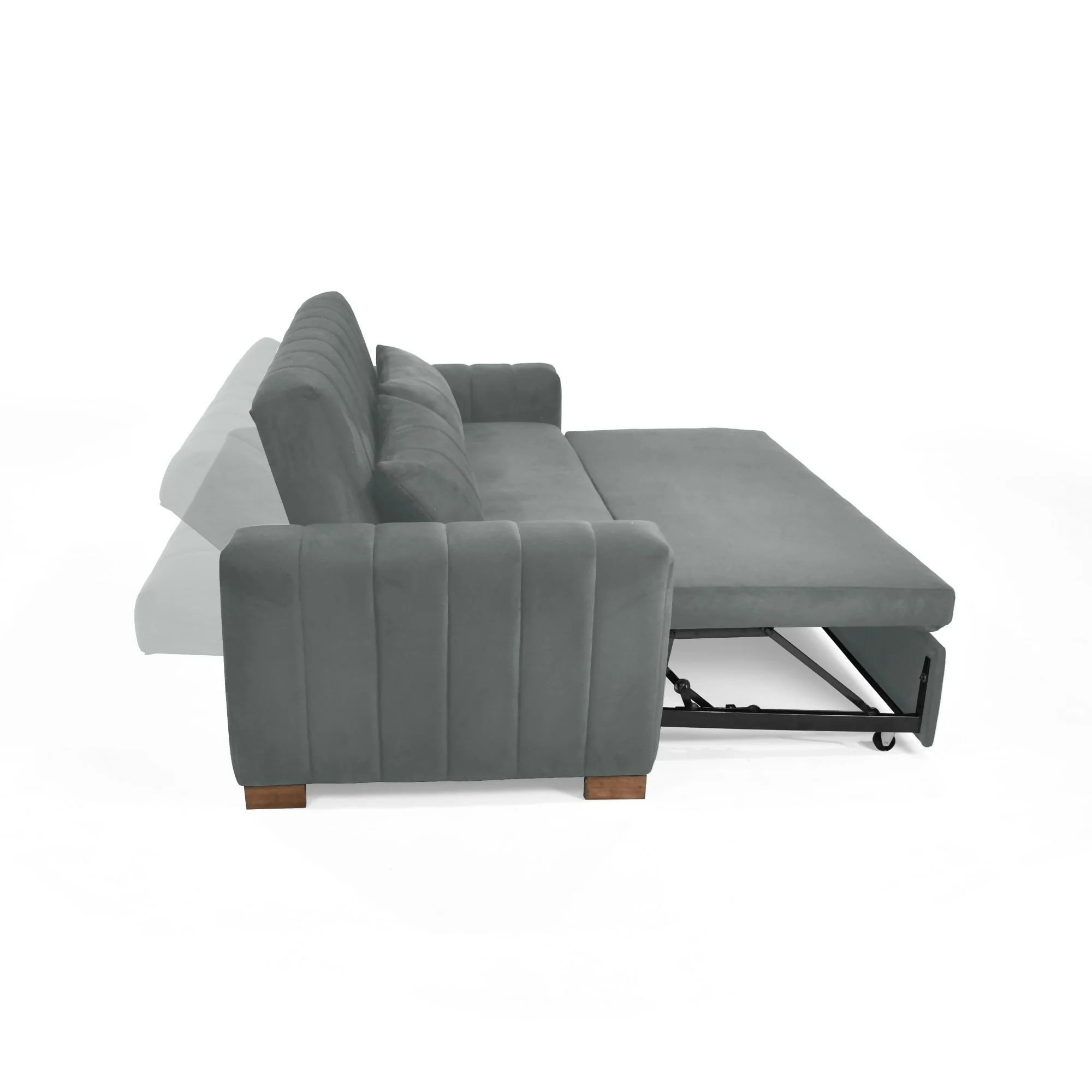 SOFA CAMA RECLINABLE HANNOVER 210X89X85 TELA GRIS - Image 5