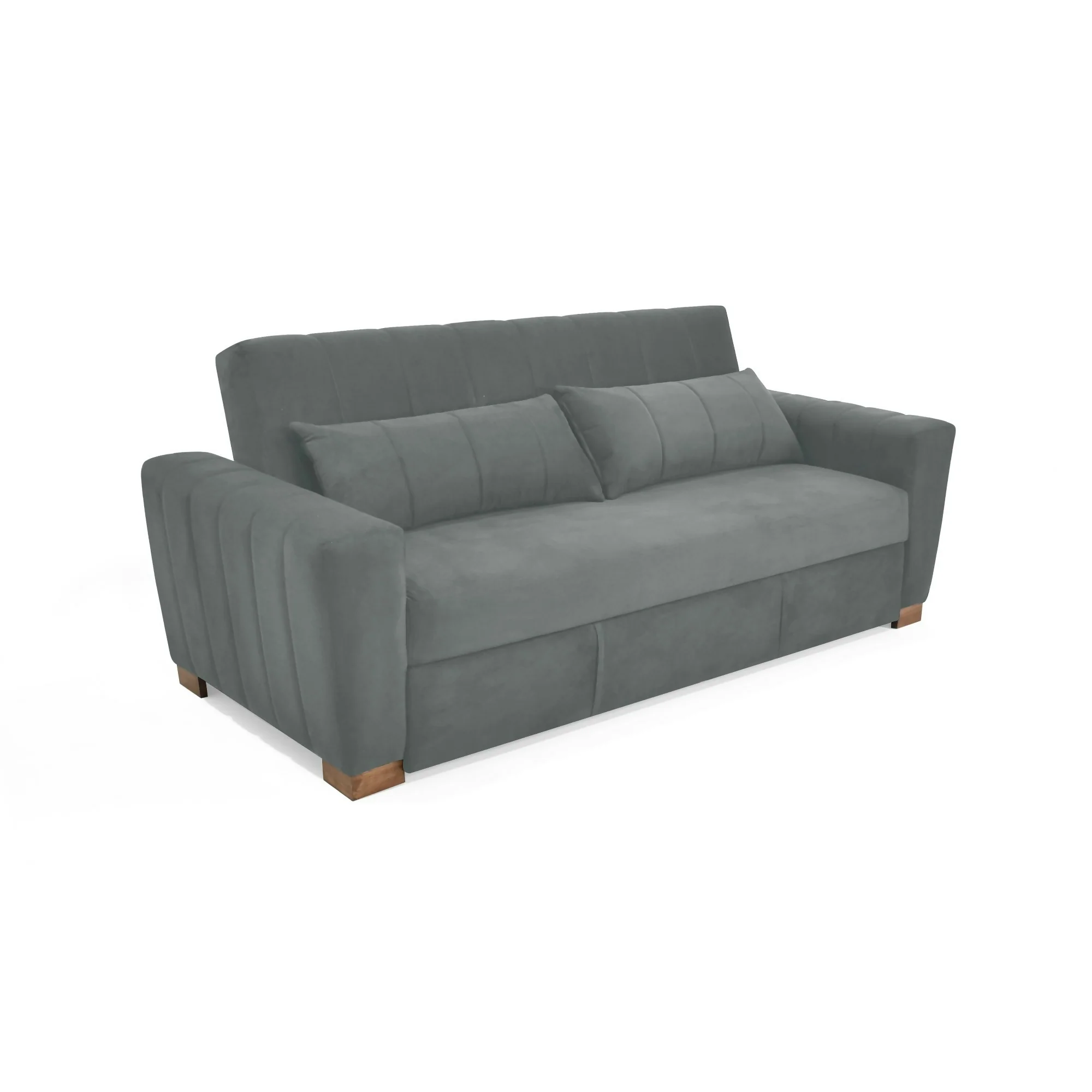 SOFA CAMA RECLINABLE HANNOVER 210X89X85 TELA GRIS - Image 6