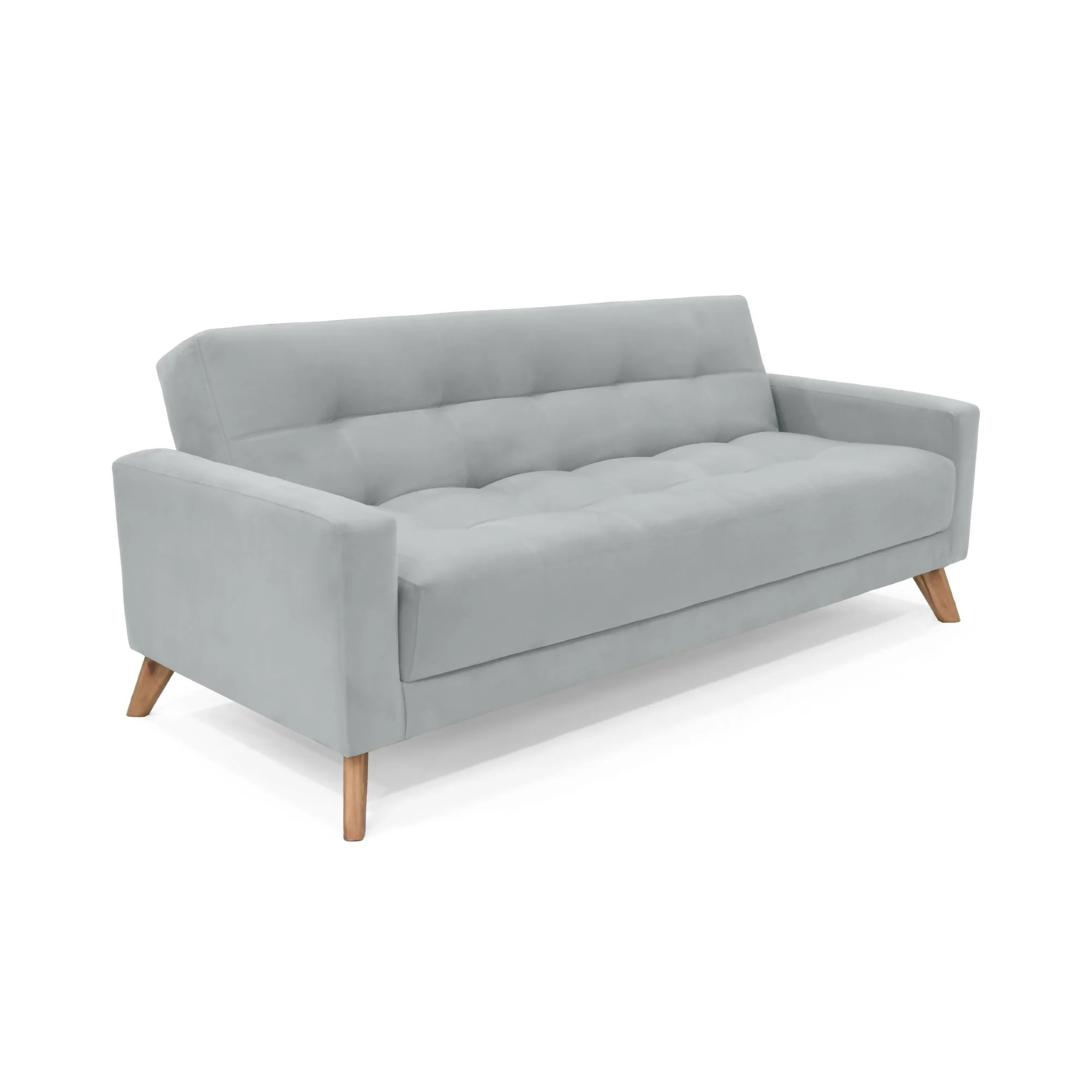 SOFA CAMA RECLINABLE SAHARA 206X90X82 TELA PLATA - Image 4