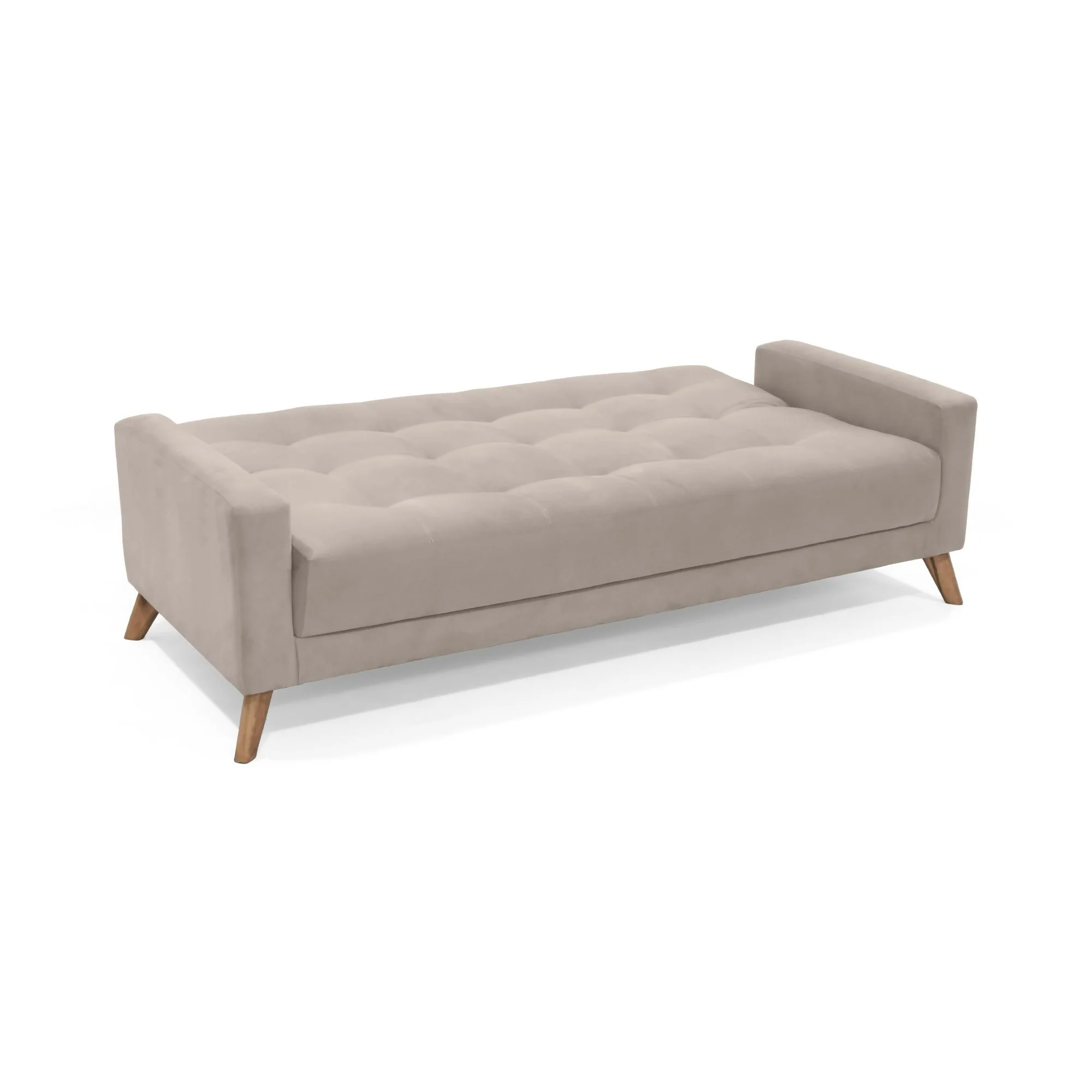 SOFA CAMA RECLINABLE SAHARA 206X90X82 TELA TAUPE - Image 3