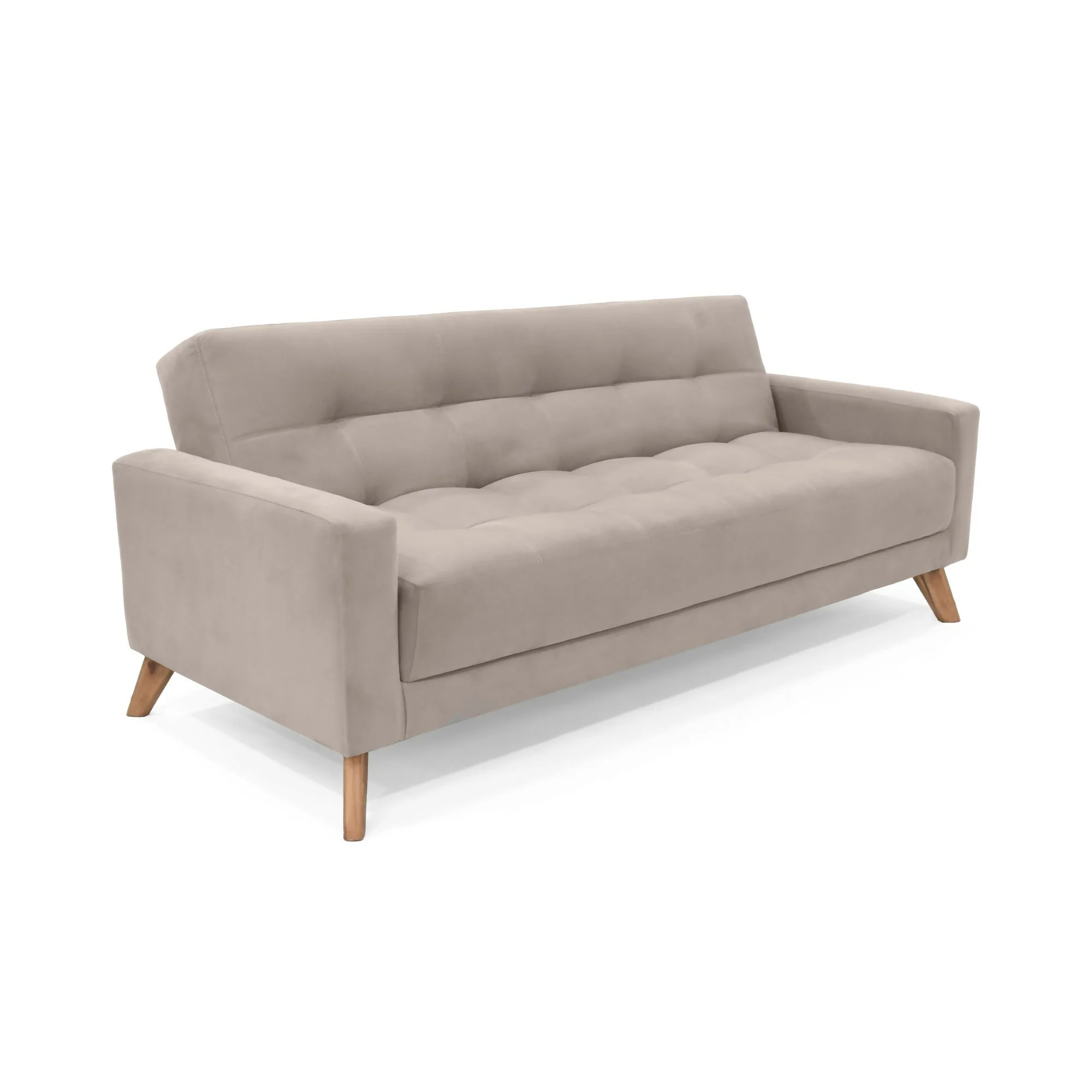 SOFA CAMA RECLINABLE SAHARA 206X90X82 TELA TAUPE - Image 4