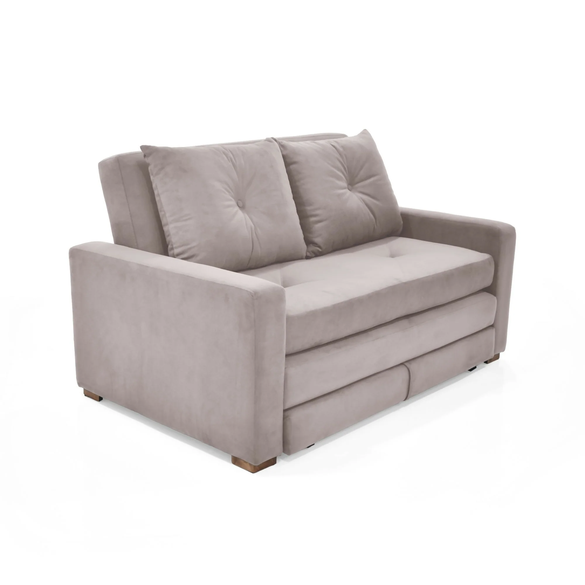 SOFA CAMA RECLINABLE TORINO 147X93X87 TELA TAUPE - Image 4