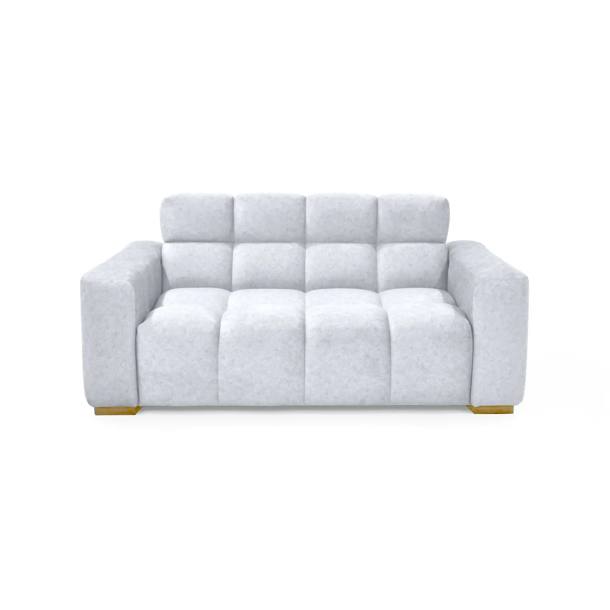 SOFA MIAMI 2 PUESTOS 171x88x81 TELA PLATA