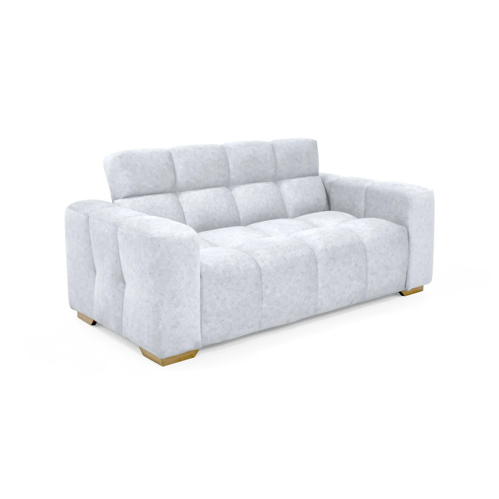 SOFA MIAMI 2 PUESTOS 171x88x81 TELA PLATA - Image 2