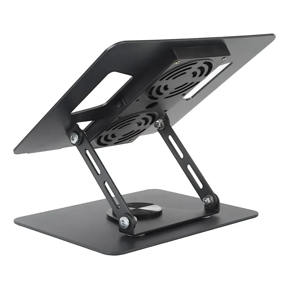 SOPORTE AJUSTABLE LAPTOP PORTĂTIL 2 VENTILADORES BASE PC NEGRO - Image 4