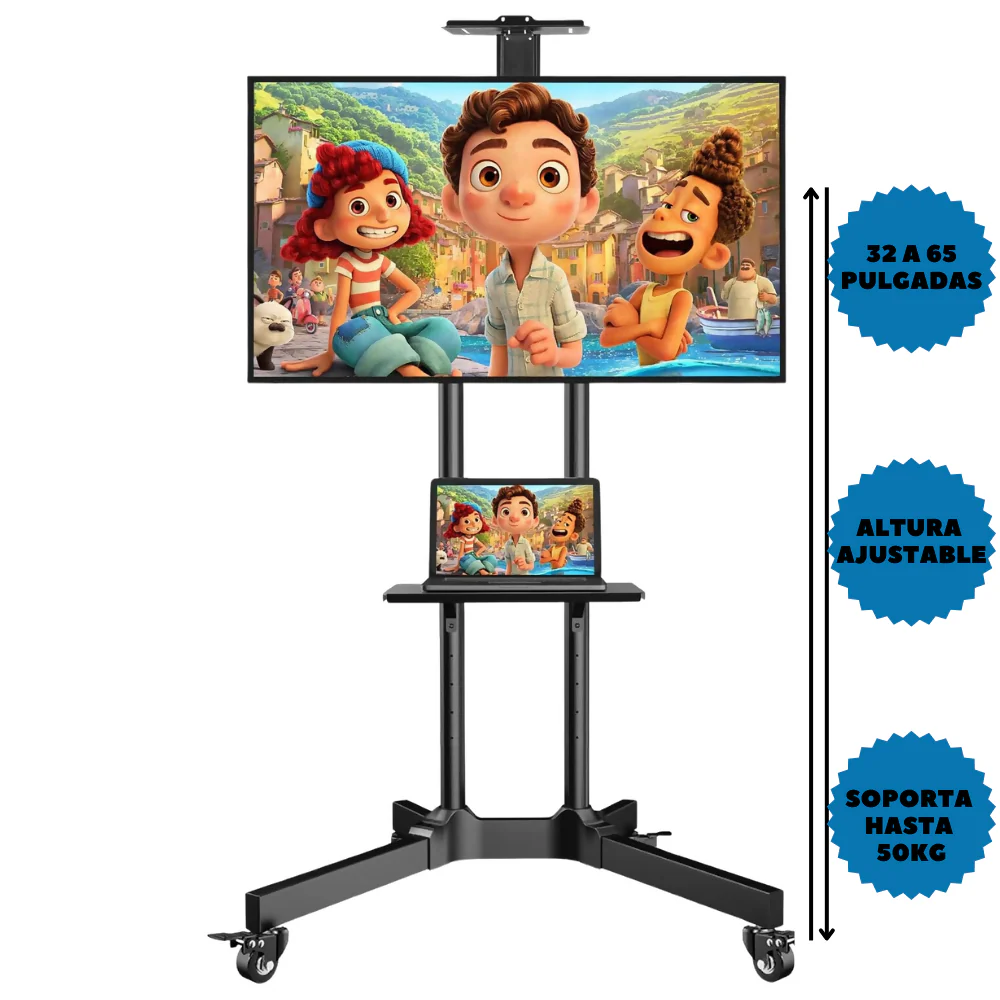 SOPORTE DE PEDESTAL PARA TV 32 A 65 ALTURA AJUSTABLE A1600 - Image 6