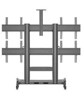 SOPORTE TV PEDESTAL REFORZADO 4 PANTALLAS 40 A 55 PULGADAS ✅ - Image 4