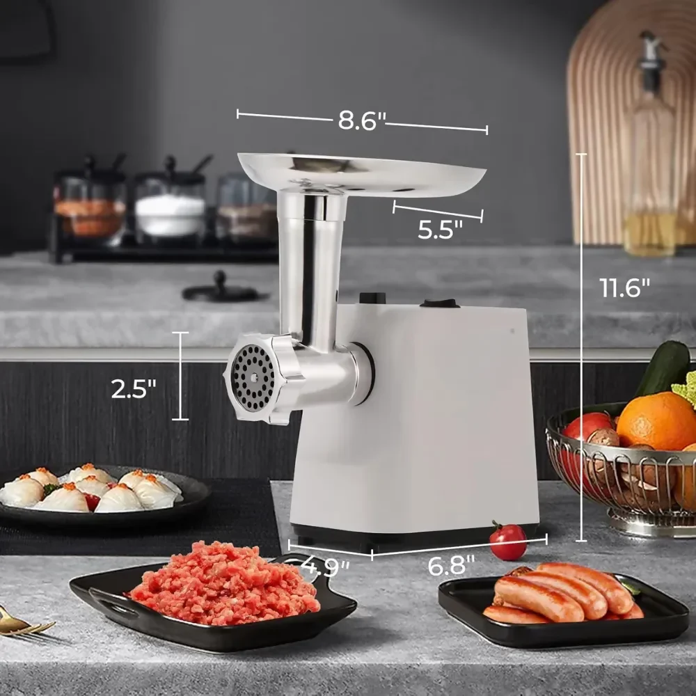 SUPER MOLINO ELÉCTRICO PARA CARNE Y MAÍZ COCIDO 6EN1 800W - Image 3