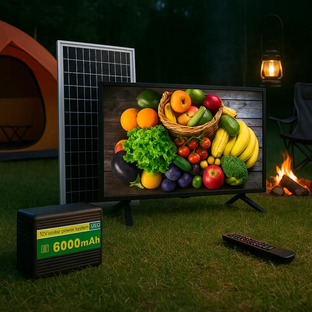TELEVISOR 32 PULGADAS SOLAR BATERÍA 60000MAH CONTROL REMOTO - Image 4