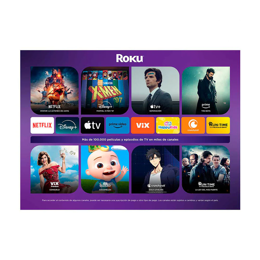 Televisor Kalley 32" Pulgadas Sistema Operativo Roku, HD, Negro - Image 7