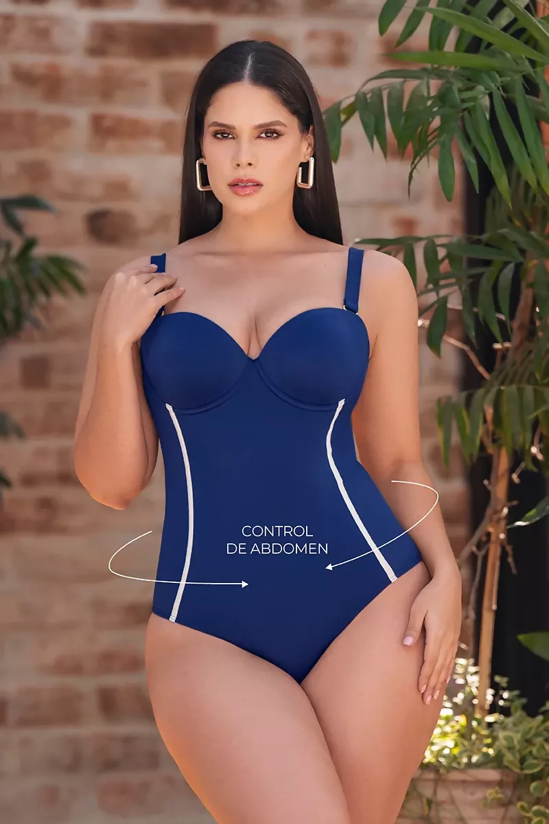 VESTIDO DE BAÑO ENTERO COPA VB272