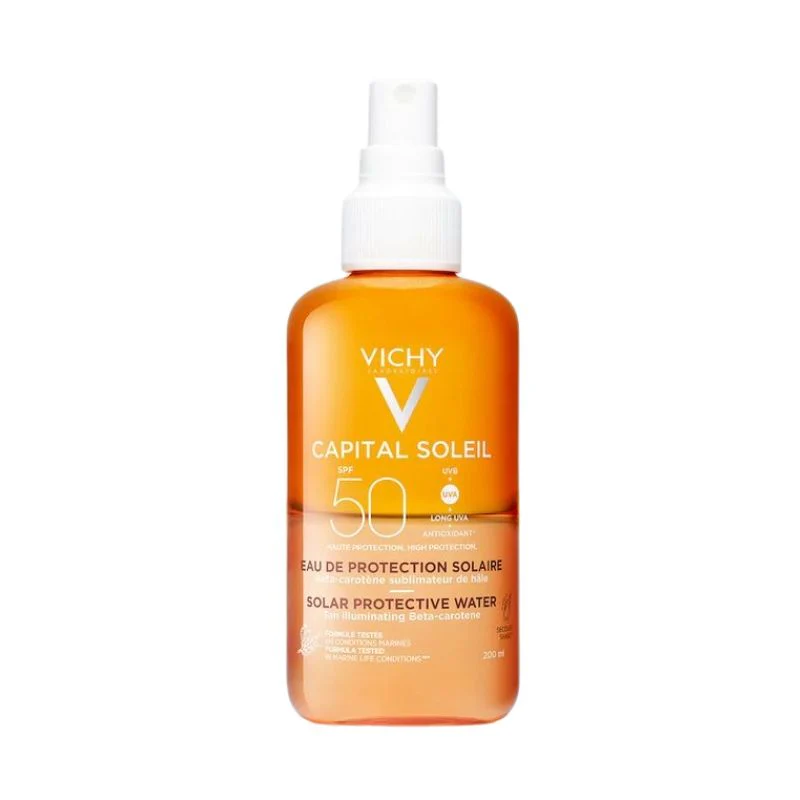 VICHY CAPITAL SOLEIL AGUA SOLAR PROTECTORA BRONCEADORA FPS 50 X 200ML